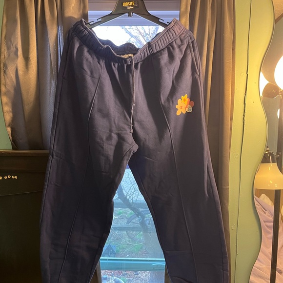 Champion Pants - Champion Navy Joggers with floral Patch